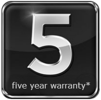5 year warranty